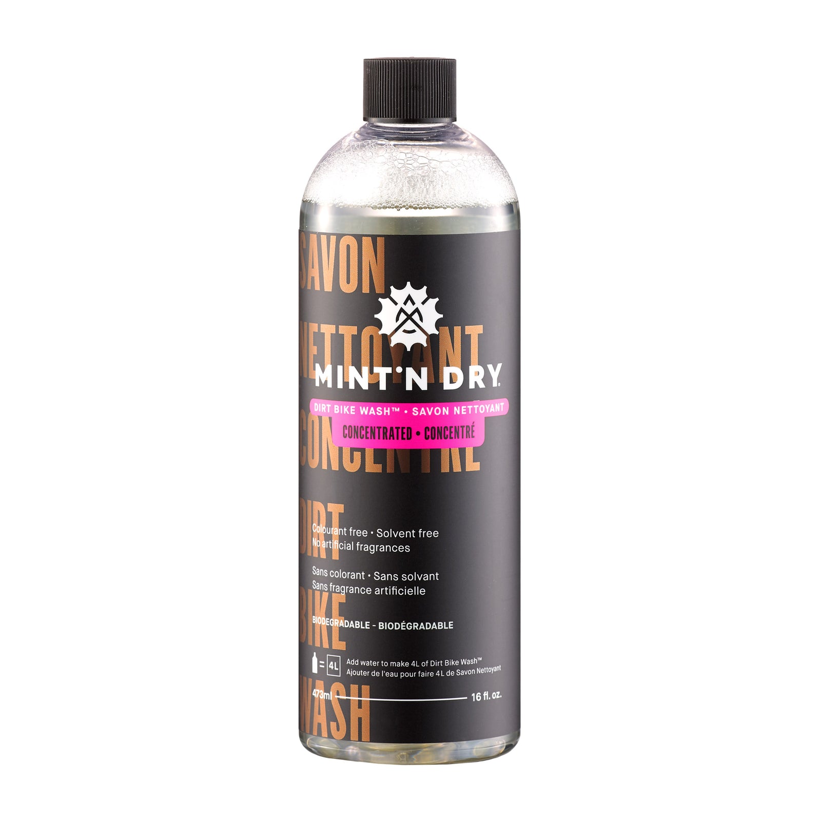 MINT'N DRY DIRT Nettoyant à vélo CONCENTRÉ 473ml