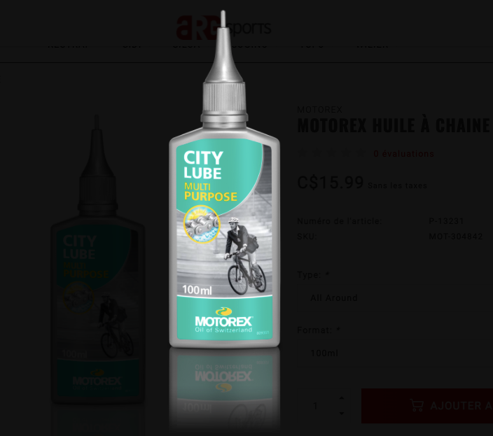Motorex CITY LUBE 100ml