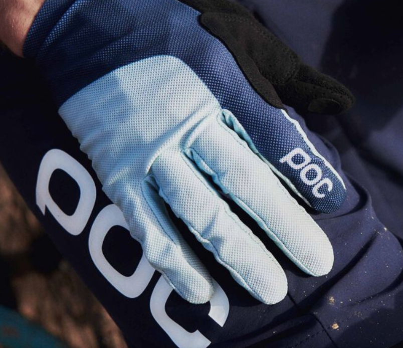 POC Essential Mesh Glove, Apophyllite Green/Navy Blue, Turmaline Medium