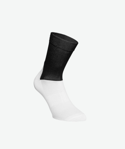 POC Essential Road Socks, Black Uranium / White Hydrogen, Small