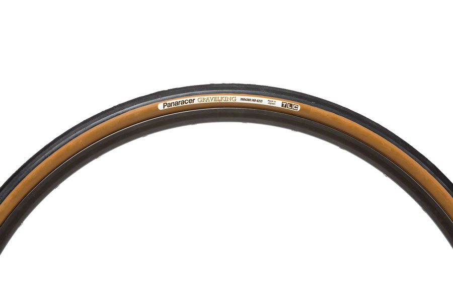Panaracer GravelKing Tire - 700 x 38, Tubeless, Folding, Black/Brown