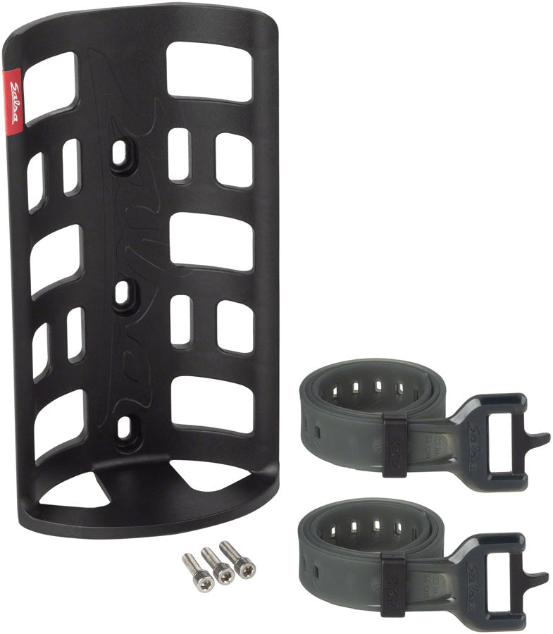 Salsa EXP Series Anything Cage HD with EXP Rubber Strap, Black