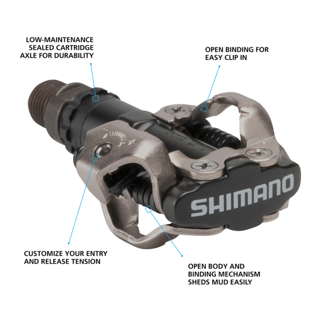 SHIMANO PD-M520 BLACK MTB SPD