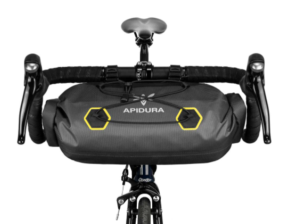 Sac de GUIDON AVANT APIDURA SEC, TAILLE COMPACT 9 LITRES (TOURING/BIKEPACKING/RANDONNEUR/SAC COMMUTER)