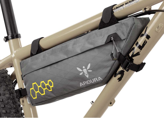 Sac de vélo de CADRE APIDURA, PETITE TAILLE 3 LITRES (TOURING / BIKEPACKING / RANDONNEUR / SAC COMMUTER)